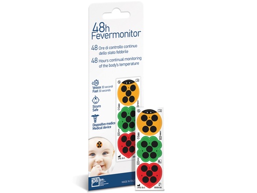 [25601] TERMOMETRO FEVER MONITOR 48 ore - blister da 3 pezzi