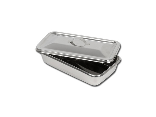 [26605] VASSOIO+COPERCHIO INOX 223x126x45 mm