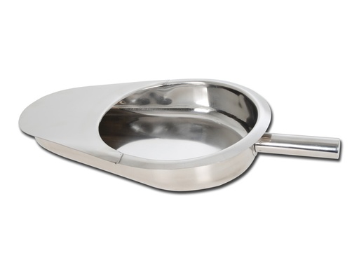 [26594] PADELLA ACCIAIO INOX CON MANICO 418x292x85 mm