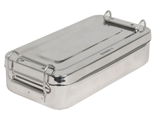 [26669] SCATOLA INOX 20x10x4,5cm - con manici