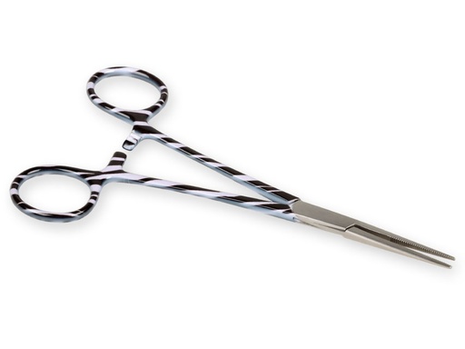 [20550] PINZA EMOSTATICA RETTA - fantasia zebra - 16 cm