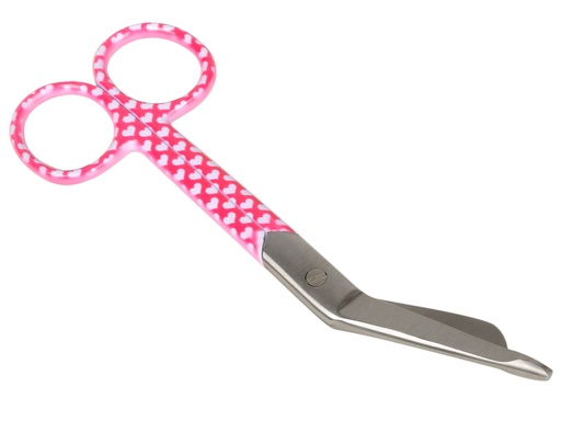 [GM-31877] FORBICI PER BENDE - fantasia cuori - 14 cm