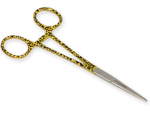 [20551] PINZA EMOSTATICA RETTA - fantasia leopardo - 16 cm