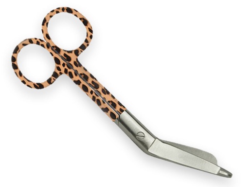 [20511] FORBICI PER BENDE - fantasia leopardo - 14 cm