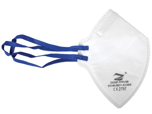 [20725] G-PRIME MASCHERINA FILTRANTE FFP3 - bianca con elastici blu - GB,FR,IT,ES,DE