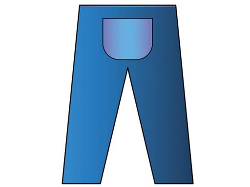 [21030] PANTALONI PER COLONSCOPIA 35 g/m2 - non sterili
