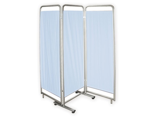 [GM-32005] PARAVENTO a 3 ANTE - azzurro TREVIRA