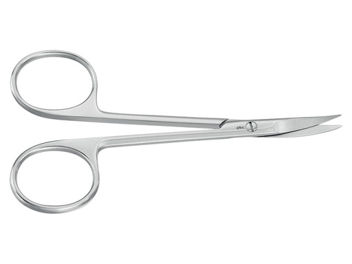 [39102] FORBICI IRIDECTOMIA E LEGATURE AESCULAP - curve - punte acute - 11 cm - BC111R