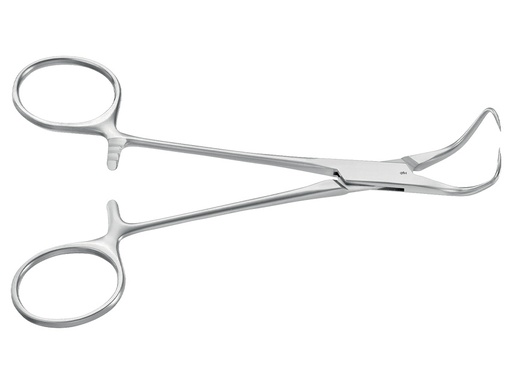 [39251] PINZA FISSATELI BACKHAUS AESCULAP - curva - punte acute - 13,5 cm - BF433R