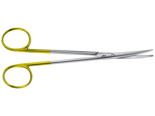 [39360] FORBICI BABY METZENBAUM DUROTIP AESCULAP IN CT - curve - punte smusse - 14,5 cm - BC259R