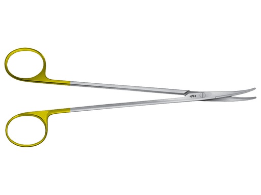 [39367] FORBICI METZENBAUM SOTTILI DUROTIP AESCULAP IN CT - curve - punte smusse - 18 cm - BC271R