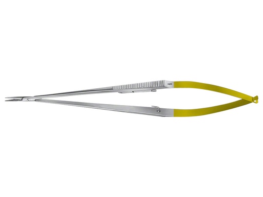 [39392] PORTA-AGHI CASTROVIEJO DUROGRIP AESCULAP IN CT - retto - 0,2/18 cm - BM004R