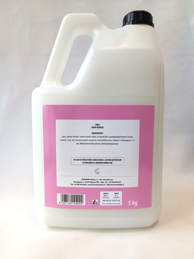 [IGP01157] Sapone liquido UNI 5 SOAP BIANCO igienizzante kg.5