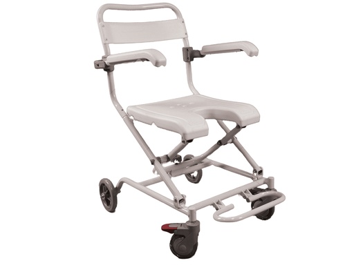 [MOR0910] COMODA DA DOCCIA CON RUOTE