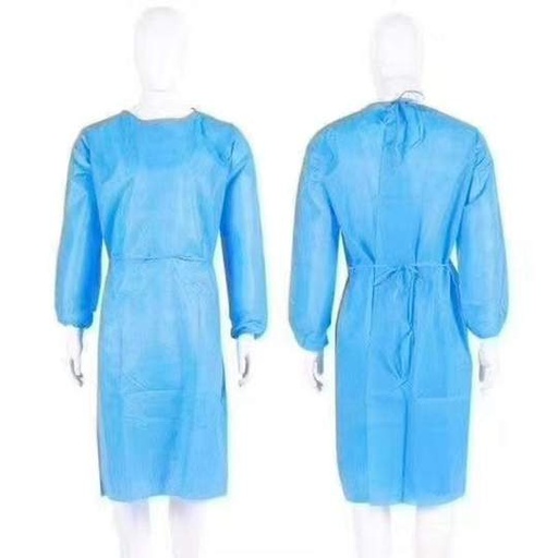 [MGI01215] Camice corsia monolaccio SMS blu 40gr/mq