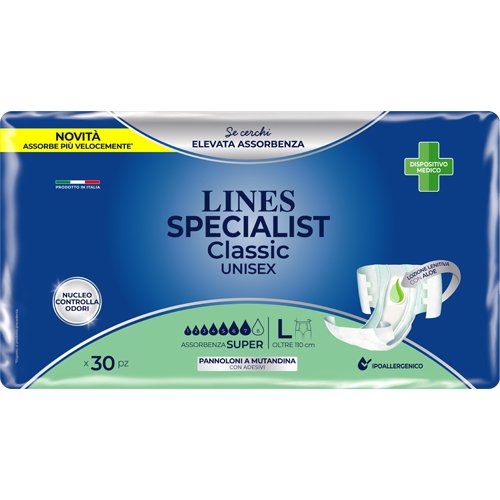 [MGI03117] Pannolone mutandina Lines Specialist Super tg.L
