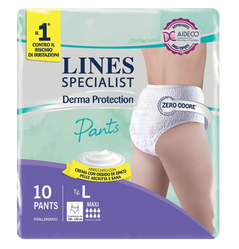 [MGI03134] Pannolone mutandina trasp. ALTA PROT 10  Lines Derma Prot. tg.L
