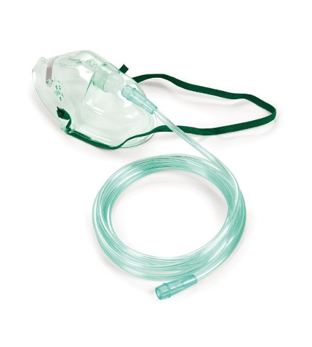 [MOROS320] Maschera per ossigenoterapia semplice con tubo adulti