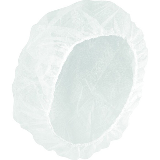 [MGI01213] Cuffia rotonda areata bianca 21"