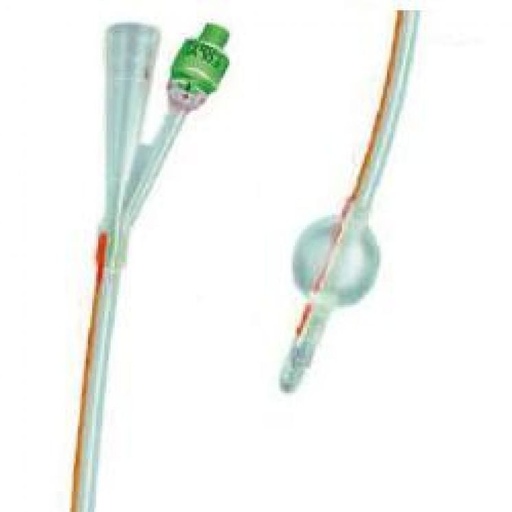 [DMM09030] Catetere foley in silicone puro linea radiopaca a 2 vie ch 22