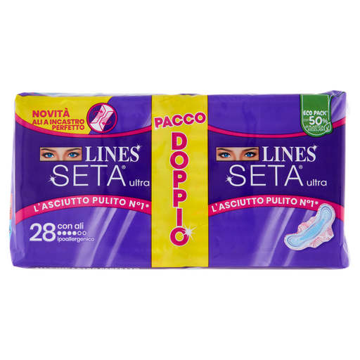 [MGI01259] Assorbenti Lines Seta Ultra con ali conf.28pz