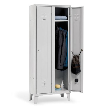 [MOR0777] Armadio spogliatoio a due ante e due posti