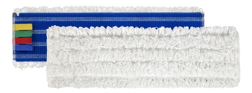 [DET05347] Ricambio sistema a strappo microriccio bianco con supporto blu cm.40