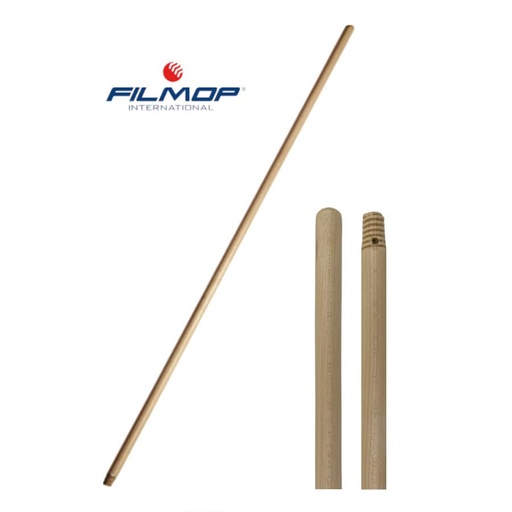 [DET06033] Manico legno con vite e foro cm.150
