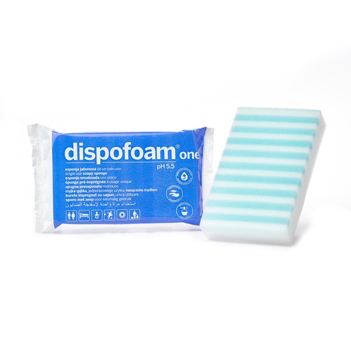 [IGP03009] Dispofoam One spugna presaponata imb. sing. 13 x 8 x 2,5 cm foam