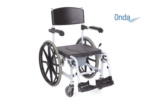 [MORRS847] Sedia comoda per doccia e WC ad autospinta