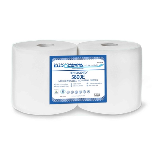 [MCP01056] Bobina 100% cellulosa 800 strappi S800 Ecolabel