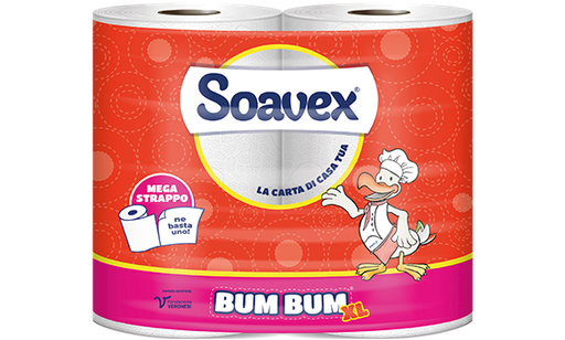 [MCP01091] Asciugatutto Soavex Bum Bum XL per cucina in rotolo