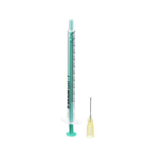 [BB-9166033V] INJEKT-F DUO 1ml - LUER Centrale - Ago 25Gx16mm