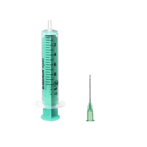 [BB-4645103V] INJEKT DUO 10ml - LUER Eccentrico - Ago 21Gx40mm