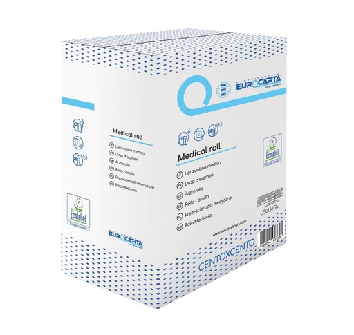 [MCP01053] Lenzuolino 100% cellulosa h 60 cm x 66 mt 2 veli Ecolabel
