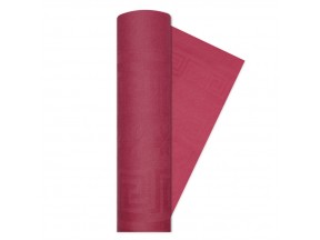 [MCP03004] Tovaglia idro politenata decorata damascato bordeaux 1 x 1 mt cartene sotto
