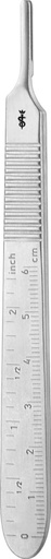 [BB074R] MANICO BISTURI NO. 3 CM/INCH GRAD.125MM