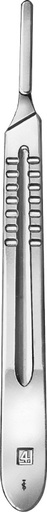 [BB084R] MANICO BISTURI #4, 133MM