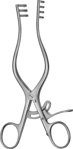 [BB-BV075R] DIVARICATORE WEITLANER CHIUSURA 3x4 DENTI smusso 165MM