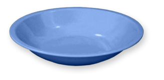 [MCP08174] Piatto fondo melamina blu diametro 21 cm
