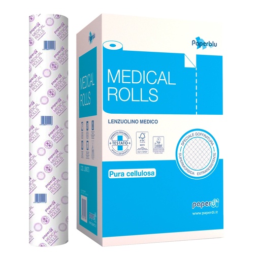 [MCP01010] Lenzuolino 100% cellulosa over soft junior h 60 cm x 80 mt 2 veli
