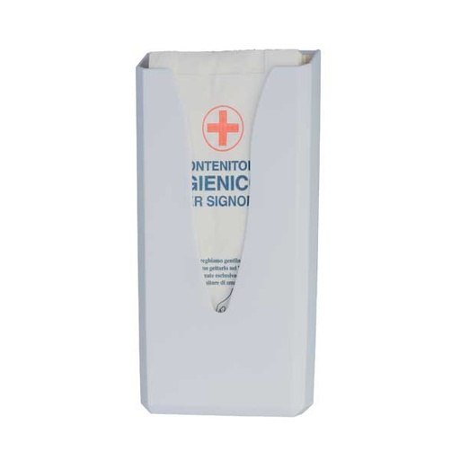[MCP07049] Distributore per sacchetti igienici in carta in abs bianco Basica
