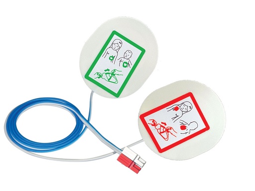 [33604] PLACCHE PEDIATRICHE COMPATIBILI per defib. Cardiac S. e GE vedere anche 55002