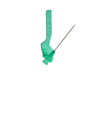 [DMM04137] Ago ipodermico g21 verde 16mm dispositivo di sicurezza