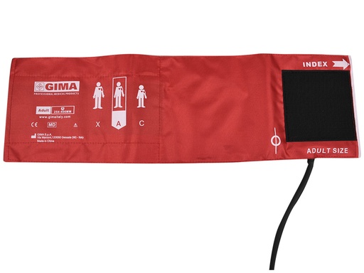 [32844] BRACCIALE ADULTI+POLMONE 1 TUBO 49x15cm ROSSO