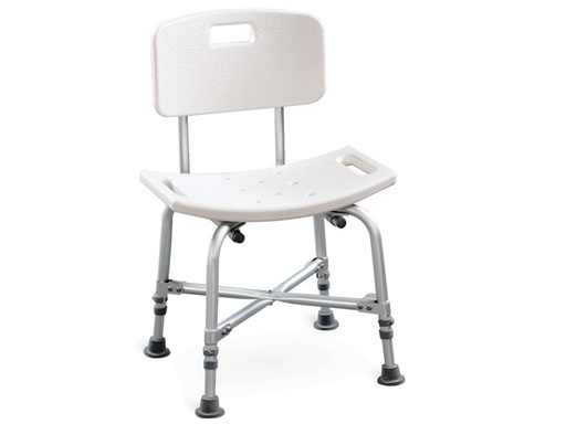 [42906] SEDIA DA BAGNO RINFORZATA con schienale  portata 150 kg