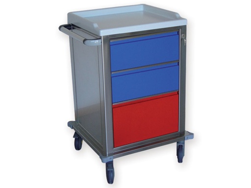 [45624] CARRELLO MODULARE INOX  2+1 cassetti