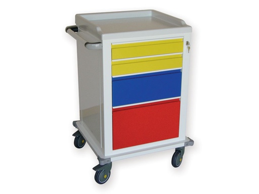 [45602] CARRELLO MODULARE verniciato  2+1+1 cassetti