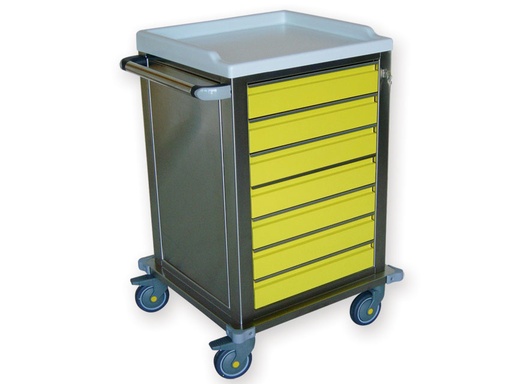 [45620] CARRELLO MODULARE INOX  7 cassetti