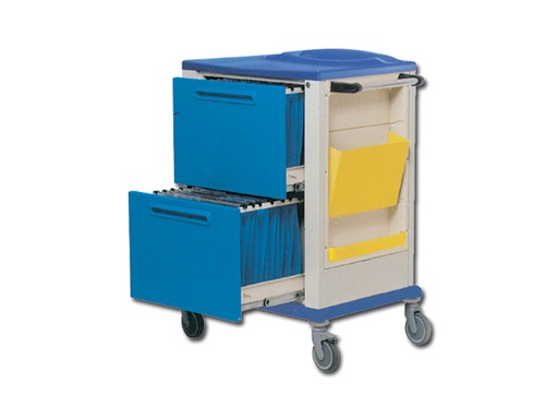 [27492] CARRELLO PORTACARTELLE  2 grandi cassetti